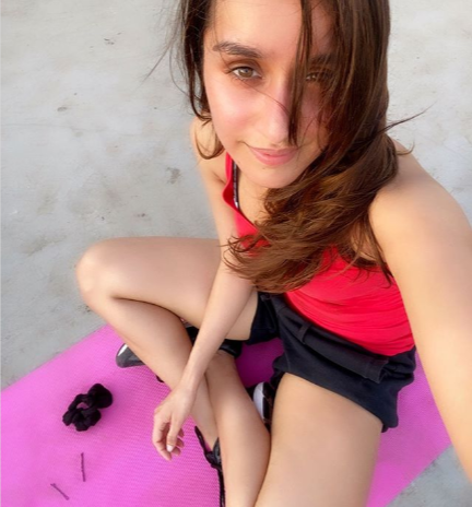 During the self quarantine, Superstar actress Shraddha Kapoor sweats out on her terrace