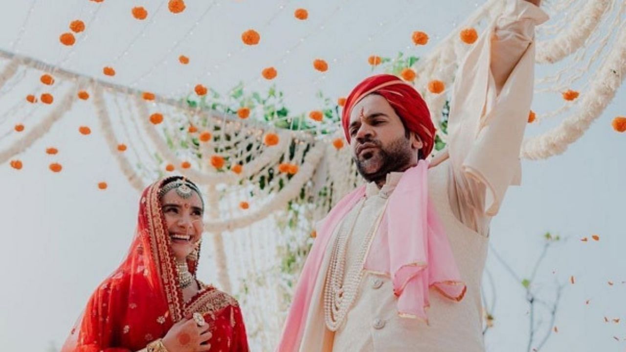 Rajkummar Rao and Patralekhaa are dreamily lost in each others eyes in aww worthy new wedding photos