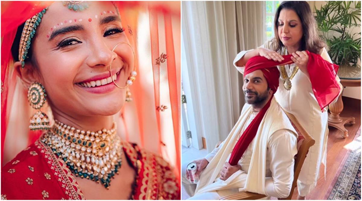 Rajkummar Rao and Patralekhaa are dreamily lost in each others eyes in aww worthy new wedding photos